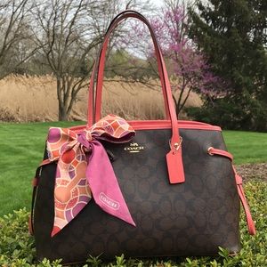 COACH F57842 DRAWSTRING CARRYALL SATCHEL